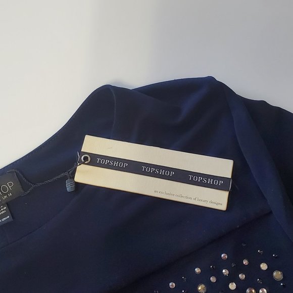 Topshop evening dress with crystals embellishments N… - Picture 7 of 8